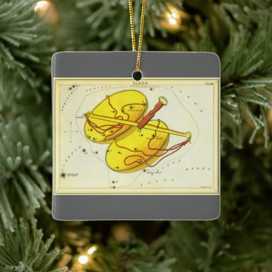 Weegschaal sterrenbeeld Urania's Mirror Keramisch Ornament (Boom)