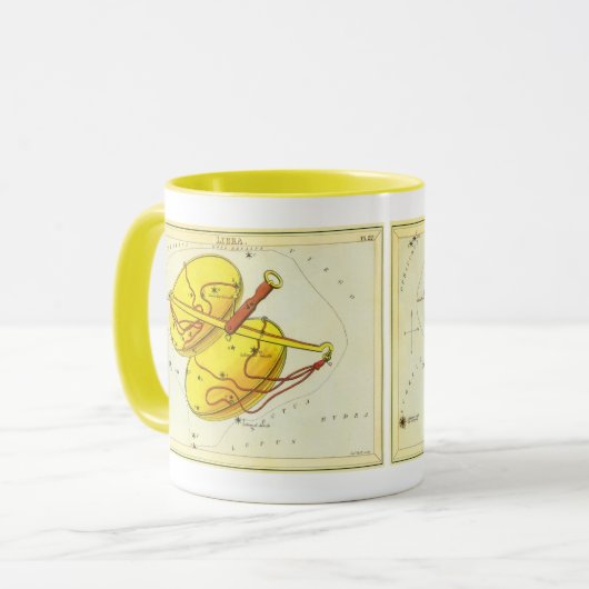 Weegschaal  sterrenbeeld Urania's Mirror Mok (Voorkant links)