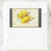 Weegschaal sterrenbeeld Urania's Mirror Rechthoekige Sticker (Tas)