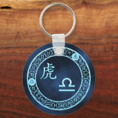 Weegschaal/Tijger Sleutelhanger (Voorkant)