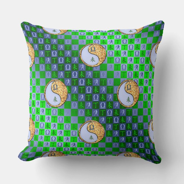 Weegschaal & Vuur Geit Kussen (Voorkant)