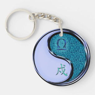 Weegschaal & Waterhond Sleutelhanger