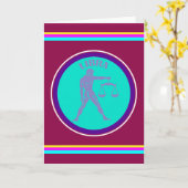 Weegschaal wenskaart kaart (Gele Bloem)