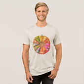 Weegschaal wint Tri-Blend shirt (Voorkant volledig)