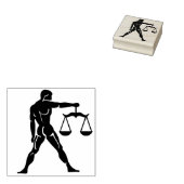 Weegschaal Zodiac Art Stempel (Gestempeld)