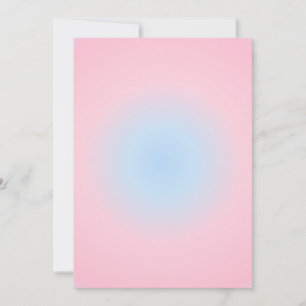 Weegschaal Zodiac Gradient, Roze Blauw Aura Gradie Feestdagenkaart