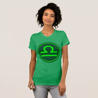 Weegschaal Zodiac Symbool Groene Mix T-shirt
