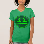 Weegschaal Zodiac Symbool Groene Mix T-shirt (Voorkant)