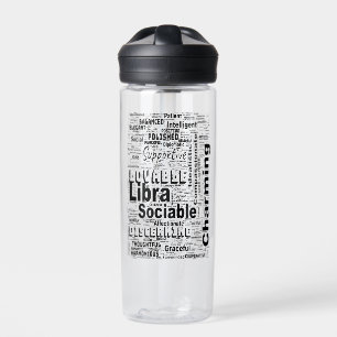 Weegschaal Zodiac Word Cloud Inspiratie Waterfles