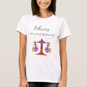 Weegschalen: eerlijk en evenwichtig t-shirt