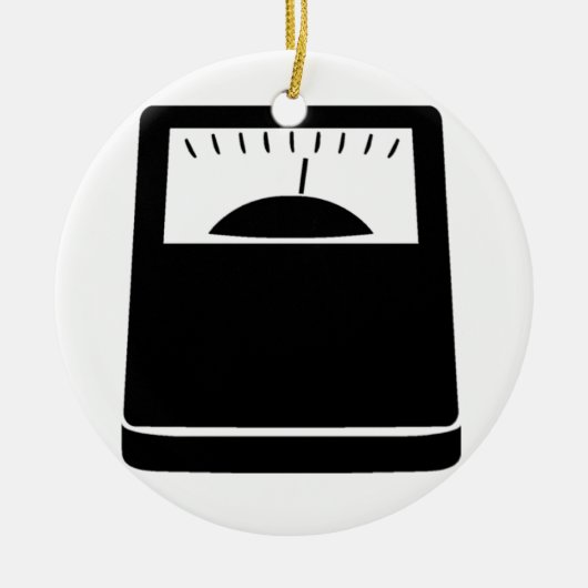 weegschalen keramisch ornament (Voorkant)