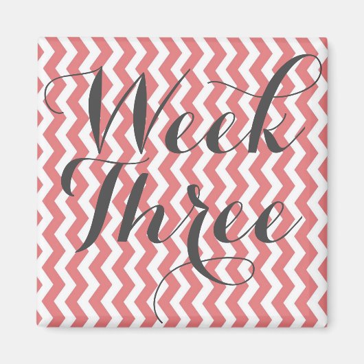 Week drie magneet (Voorkant)