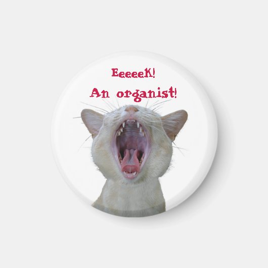 Week! Een organist! Magneet (Voorkant)