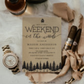 Week-End Dans Le Bois Bachelor Party Invitation