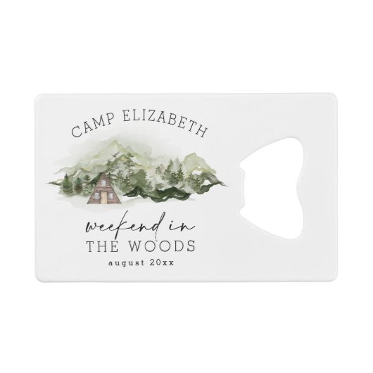 Week-end de camping en forêt Enterrement de vie de (Devant (Horizontal))