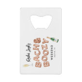 Week-end de célibataire Bach & Boozy Rose Gold (Devant)