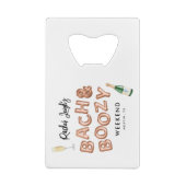 Week-end de célibataire Bach & Boozy Rose Gold (Dos)