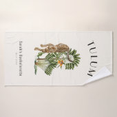 Week-end de célibataire tropical à Tulum Léopard (Serviette de bain)