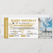 Week-end Getaway Anniversaire Carte d'embarquement (Devant)