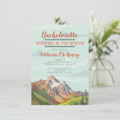 Week-end Getaway Mountain Woods Invitations (Debout devant)