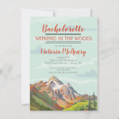 Week-end Getaway Mountain Woods Invitations (Devant)