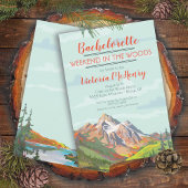 Week-end Getaway Mountain Woods Invitations