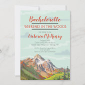 Week-end Getaway Mountain Woods Invitations (Devant)