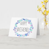 Week-end heureux ! Carte (Fleur jaune)