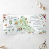 Week-end mariage | Oahu, Hawaii Invitation Tri-Fol (Intérieur)