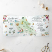 Week-end mariage | Oahu, Hawaii Invitation Tri-Fol (Intérieur)