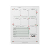Week in een oogopslag planner notitieblok (Gedraaid)