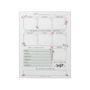 Week in een oogopslag planner notitieblok