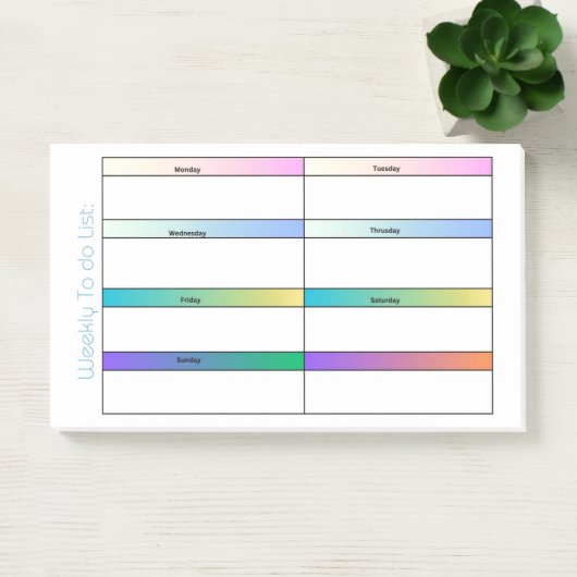 WEEK OM LIJST TE DOEN POST-IT® NOTES (Kantoor)