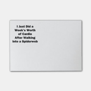 Week van Cardio Post-it® Notes
