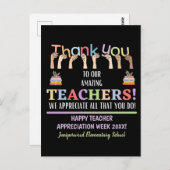 Week van de leraar briefkaart (Voorkant / Achterkant)