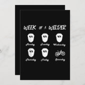 Week van een fiets- en fietswielkast aankondiging (Voorkant / Achterkant)