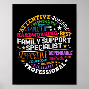 Week van waardering voor Groovy Family Support Spe Poster