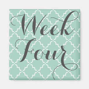 Week vier Magnet Magneet