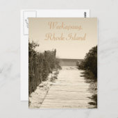 Weekapaug Rhode Island Briefkaart (Voorkant / Achterkant)