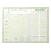 Weekblad Groene Planner Weekblad Notitieblok (Voorkant)