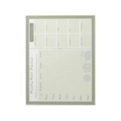 Weekblad Meal Planner Green Diamond Notitieblok (Gedraaid)