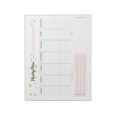 Weekblad - Moderne driehoeken Notitieblok (Gedraaid)