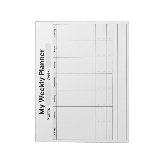 Weekblad Notitieblok (Gedraaid)