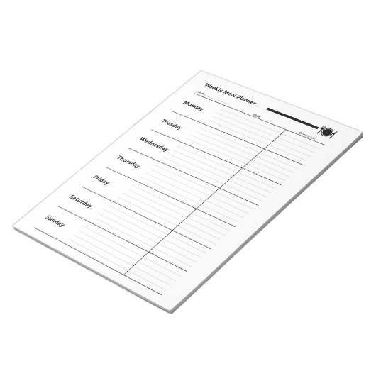 Weekblad Notitieblok (Schuin)