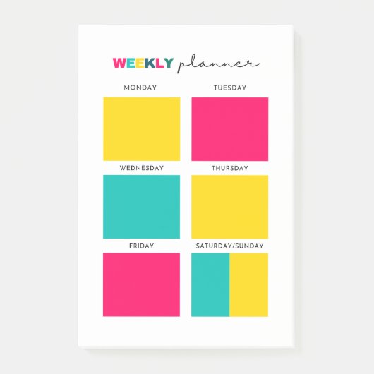 Weekblad Planner Post-it® Notes (Voorkant)