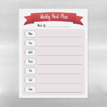 Weekblad Planner Red