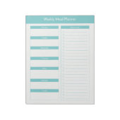 Weekblad Planner - Turquoise Notitieblok (Gedraaid)