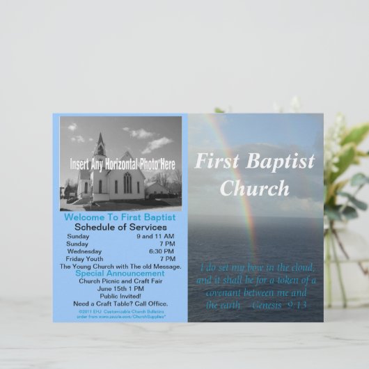  weekblad van de Kerk (binnenin blank) (Staand voorkant)