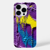 Weekblauw-gele extrusiekleuren Case-Mate iPhone case (Achterkant)
