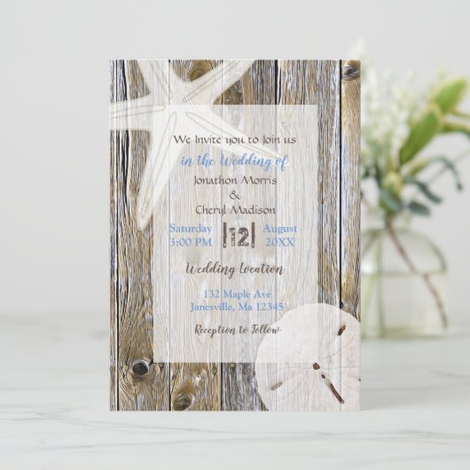 Weekbrauwen en zanddollak kaart (Staand voorkant)